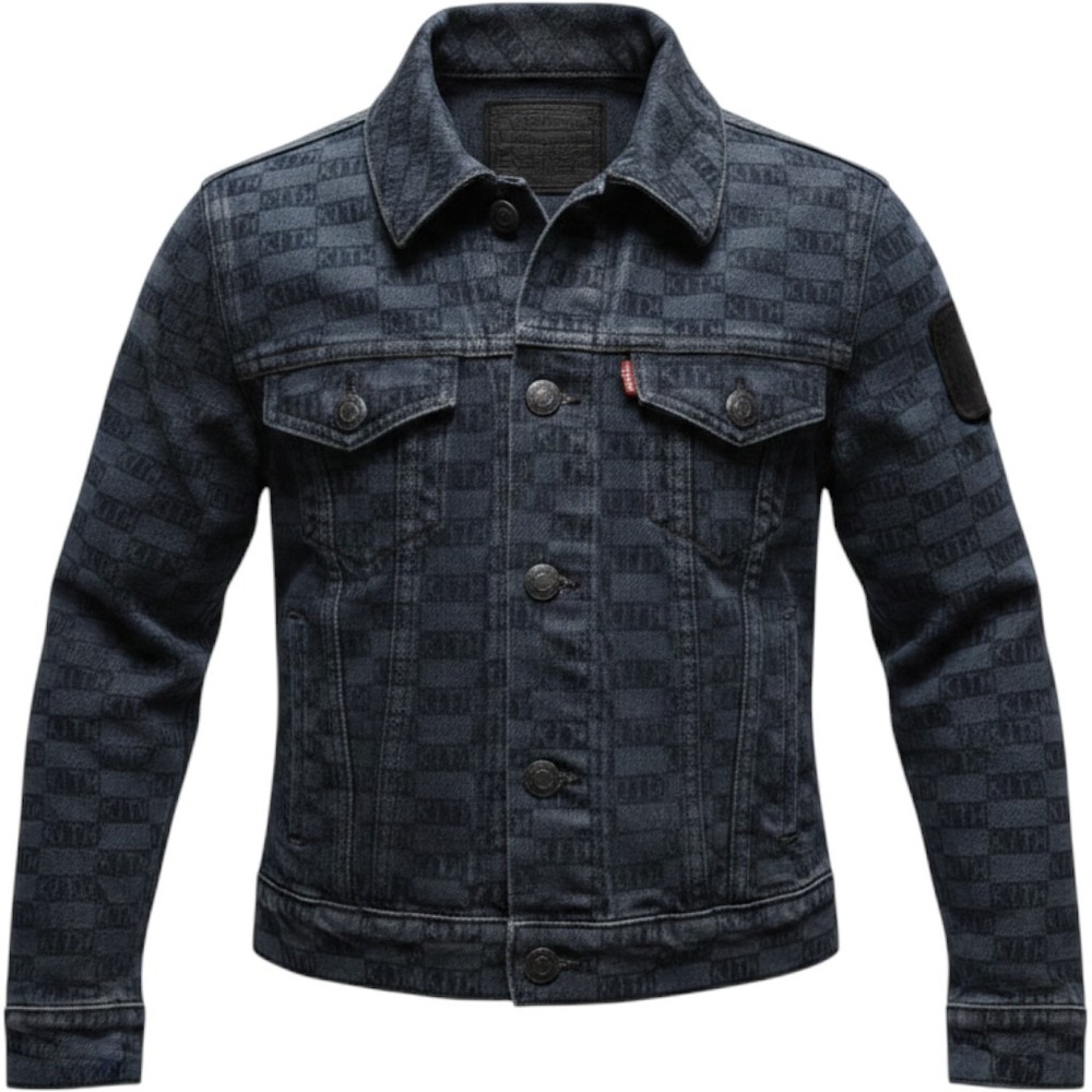 LEVI'S LVC x KITH All Over Bogo Logo Type 3 Denim Jacket - Black - Kids Sz 3T